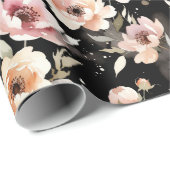 Watercolor Peonies with Pastel Wash ラッピングペーパー (ロールコーナー)