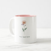 Watercolor Personalized Coffee Mug ツートーンマグカップ (正面左)