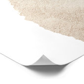 Watercolor Pet Cat Portrait Script Name ポスター (角)