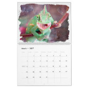 Watercolor Pets Calendar Dogs, Cats, Birds & More カレンダー (3月 2027)