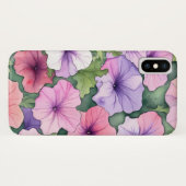 Watercolor petunia flowers Case-Mate iPhoneケース (裏面(横))