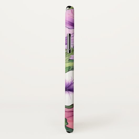 Watercolor petunia flowers Case-Mate iPhoneケース (裏面/右)