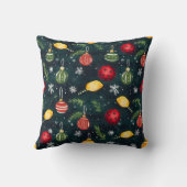 Watercolor Pickleball Holiday Rally クッション (裏面)