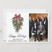 Watercolor Pine Company Photo シーズンカード (正面)