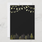 Watercolor Pine Forest Christmas 招待状 (裏面)