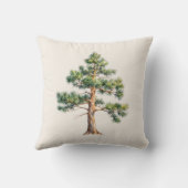 Watercolor Pine Tree クッション (裏面)