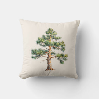 Watercolor Pine Tree クッション