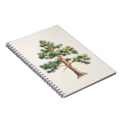 Watercolor Pine Tree ノートブック (右側)