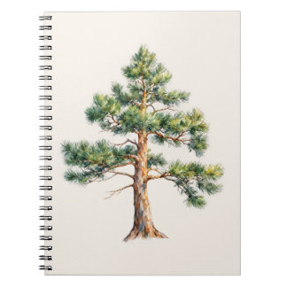 Watercolor Pine Tree ノートブック