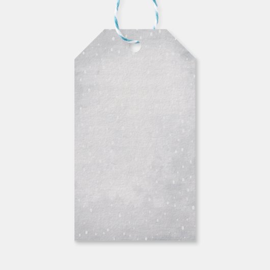 Watercolor Pine Tree,Globe ギフトタグ (裏面)