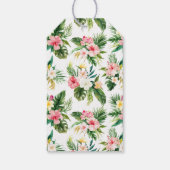 Watercolor Pineapple Birthday Party Thank You ギフトタグ (裏面)