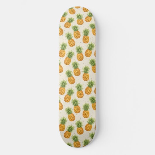 Watercolor Pineapples スケートボード (正面)
