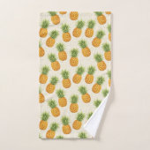 Watercolor Pineapples バスタオルセット (ハンドタオル)