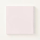 Watercolor Pink Bow Baptism Guest Book ノートブック (裏面)