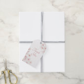 Watercolor Pink Cherry Blossoms ギフトタグ (より糸付き)