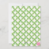 Watercolor Pink Flamingo Beach Christmas Photo シーズンカード (裏面)