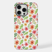 Watercolor Pink Flowers Pattern-69677 iPhoneケース (裏面)