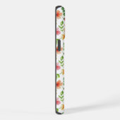 Watercolor Pink Flowers Pattern-69677 iPhoneケース (右側面)