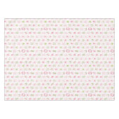 Watercolor Pink & Green Bow Mahjong テーブルクロス (正面(横))