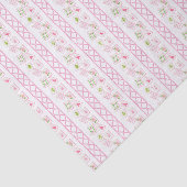 Watercolor Pink & Green Bow Mahjong 薄葉紙 (詳細)