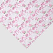 Watercolor Pink Roses & Bows 薄葉紙 (詳細)