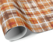 Watercolor Plaid for Fall Business Packaging ラッピングペーパー (ロールコーナー)