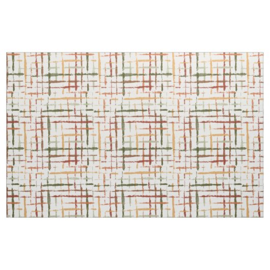 watercolor plaid pattern with chaotic lines ファブリック (ヤード)