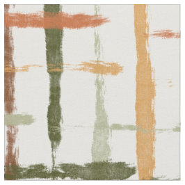 watercolor plaid pattern with chaotic lines ファブリック