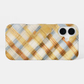 Watercolor Plaid Phone Case iPhone 16ケース (裏面横)
