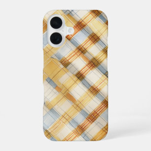 Watercolor Plaid Phone Case iPhone 16ケース