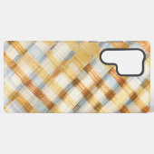Watercolor Plaid Phone Case Samsung Galaxyケース (裏面横)