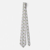 Watercolor Poinsettia Pattern  ネクタイ (正面)