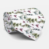 Watercolor Poinsettia Pattern  ネクタイ (ロール)