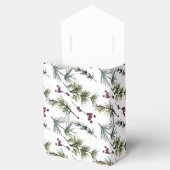 Watercolor Poinsettia Pattern  フェイバーボックス (オープン)