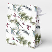 Watercolor Poinsettia Pattern  フェイバーボックス (裏面サイド)