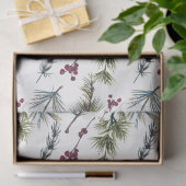 Watercolor Poinsettia Pattern  薄葉紙 (ギフト)