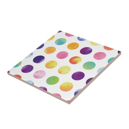 Watercolor polka dots タイル (側面)