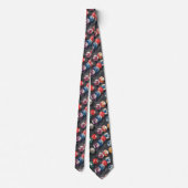 Watercolor Pool Table Billiards Colorful Neck Tie ネクタイ (裏面)