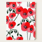 Watercolor poppy flowers botanical プランナー手帳 (裏面)