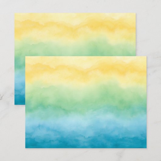 watercolor postcard ポストカード (正面/裏面)