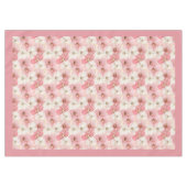 Watercolor powder pink and gold modern tablecloth テーブルクロス (正面(横))