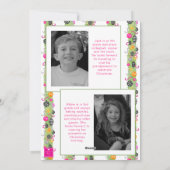 Watercolor Preppy Bright Christmas Garland Photo シーズンカード (裏面)