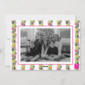 Watercolor Preppy Bright Christmas Photo シーズンカード (裏面)