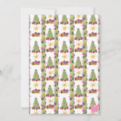 Watercolor Preppy Bright Glamour Christmas Party 招待状 (裏面)