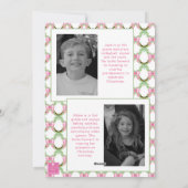 Watercolor Preppy Leopard Garland Christmas シーズンカード (裏面)