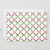 Watercolor Preppy Leopard Monogram Crest Photo シーズンカード (裏面)