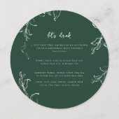 Watercolor Puglian Masseria Wedding Menu メニュー (裏面)