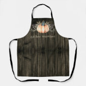 Watercolor Pumpkin エプロン (正面)