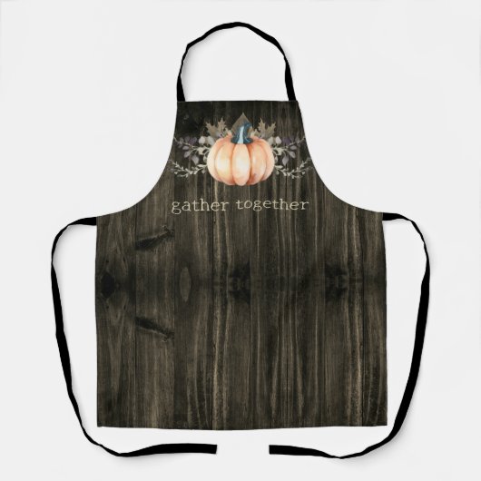 Watercolor Pumpkin エプロン (正面)