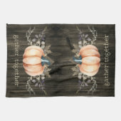 Watercolor Pumpkin キッチンタオル (横)